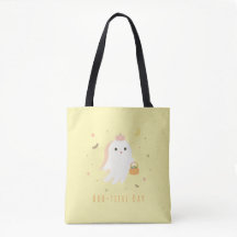 Sac à main personnalisé Cute Ghost Boo-tiful Day