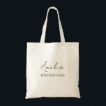Sac à main personnalisé pour demoiselle d'honneur<br><div class="desc">Créez un sac personnalisé pour toutes les personnes spéciales de votre mariage. Le nom et le titre peuvent être personnalisés pour répondre à vos besoins exacts.</div>
