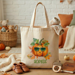 Sac à main personnalisé pour enfants avec citrouil