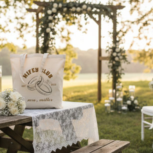 Sac à main personnalisé pour le club de Wifey pour