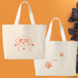Sac à main personnalisé pour maman Labrador en ros