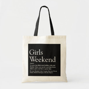 Sac à main personnalisé pour week-end entre filles