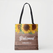 Sac à main personnalisé Tournesol Demoiselle d'Hon (Devant)