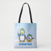 Sac à main pingouins à boule de neige (Devant)