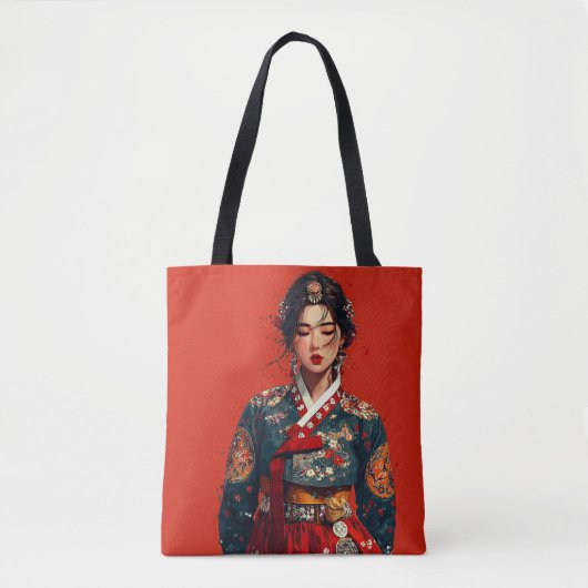 Sac à main portrait moderne Hanbok (Devant)