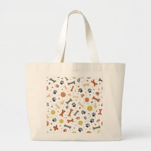 Sac à main pour maman de chien Motif os terracot