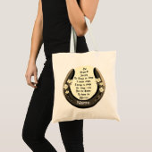 Sac à main prière de sérénité fer à cheval (Devant (produit))