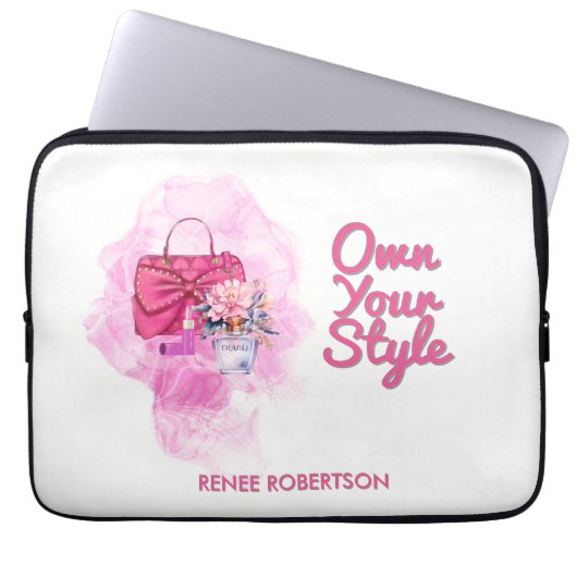Sac à main rose chic et design floral (Devant)