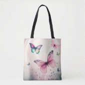 Sac à main rose papillon joie de printemps (Devant)