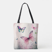 Sac à main rose papillon joie de printemps (Dos)