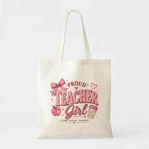 Sac à main rose pour fille d'enseignante fière