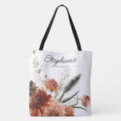 Sac à main rustique floral en forme de bouquet pou (Dos)