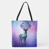 Sac à main silhouette de cerf céleste (Devant)