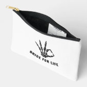 Sac à main squelette de rockstar 'Bride or Die' (Ouvrir)