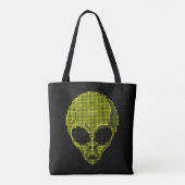 Sac à main Tête d'alien vert (Dos)