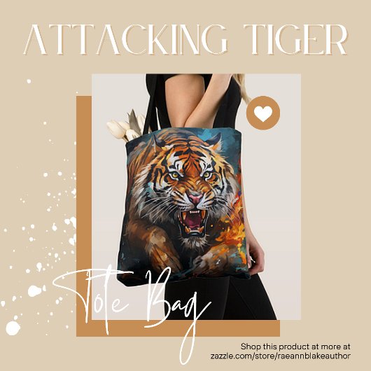 Sac à main Tigre Attaquant Urban Jungle