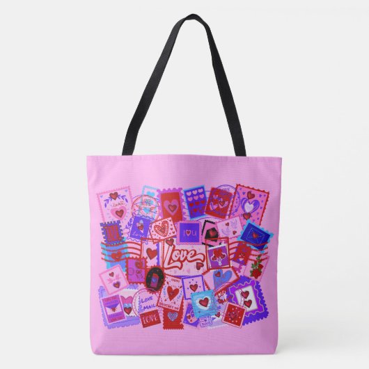 Sac à main timbres-poste de la Saint-Valentin (Devant)