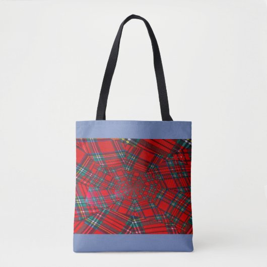 SAC À MAIN TOURBILLON ÉCOSSAIS COLORÉ (Devant)