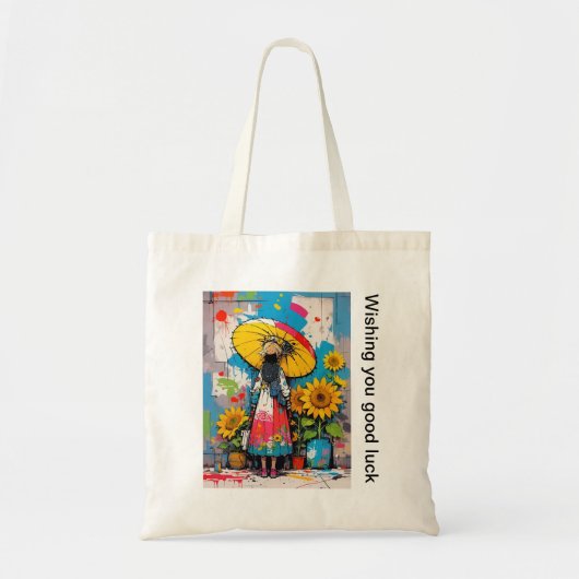 Sac à main tournesol et fille (Devant)