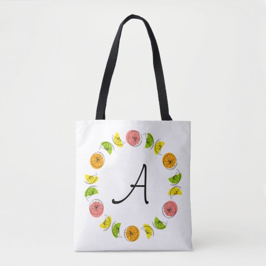 Sac à main tout en monogramme Citrus Circle rose (Devant)