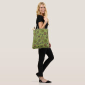 Sac à main tout en steampunk vert avec médaillon (Sur le modèle)