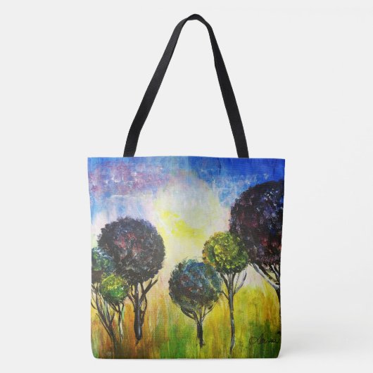 Sac à main tout-imprimé Forêt Fantaisiste (Devant)