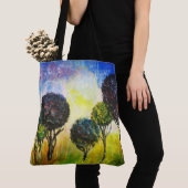 Sac à main tout-imprimé Forêt Fantaisiste (De près)