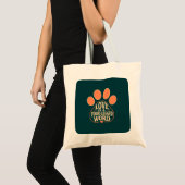 Sac à main typographie empreinte de patte pour pro (Devant (produit))