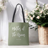 Sac à main vert sauge pour la mère du marié