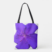 Sac à main vibrant violet – Art botanique audacieu (Dos)