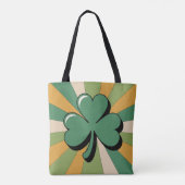 Sac à main vintage Irish Trèfle Sunburst Rétro (Dos)
