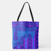Sac à main violet bleu à motifs pour l'expression (Devant)