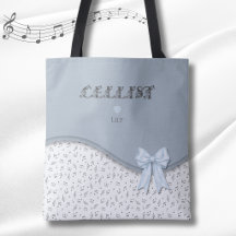 Sac à main violoncelliste clé de sol chic bleu per