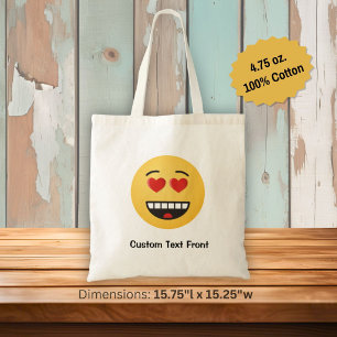 Sac à main visage souriant avec des yeux en forme