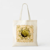 Sac à main Yin Yang Tribal Jaune (Dos)