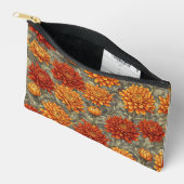 Sac à maquillage floral d'automne (Ouvrir)