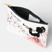 Sac à Maquillage Joueuse de Trompette Modifiable (Ouvrir)