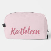 Sac à maquillage personnalisé rose pour demoiselle (Recto)