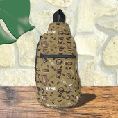 Sac à Motif Brown Cups café