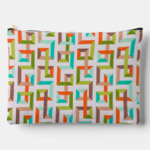 Sac à motifs géométriques 3D Rétro vibrant
