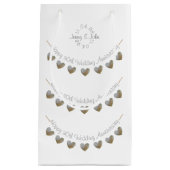 sac à petit cadeau pour anniversaire de mariage cœ (Devant)