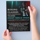 Sac à poinçon, Classe de boxe, prospectus (main)