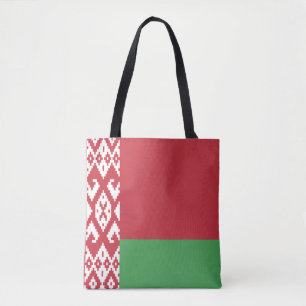 Sac à provisions avec drapeau biélorusse patriotiq