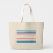 Sac à provisions avec drapeau de fierté Trans (Dos)