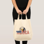 Sac à provisions avec drapeau et aigle 'MERICA (Devant (produit))