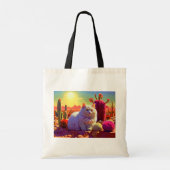 Sac à provisions avec illustration de chat (Dos)