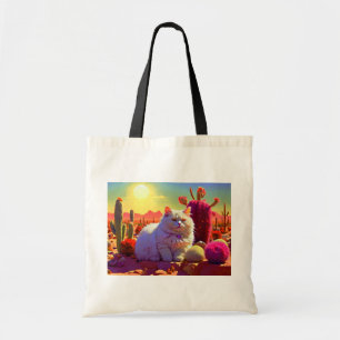 Sac à provisions avec illustration de chat