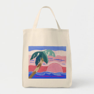 Sac à provisions biologique Tropical Pink Sunrise