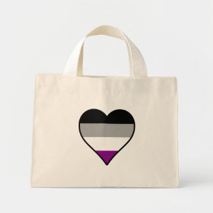 Sac a provisions coeur fierté de l'asexualité