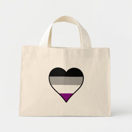 Sac a provisions coeur fierté de l'asexualité (Devant)
